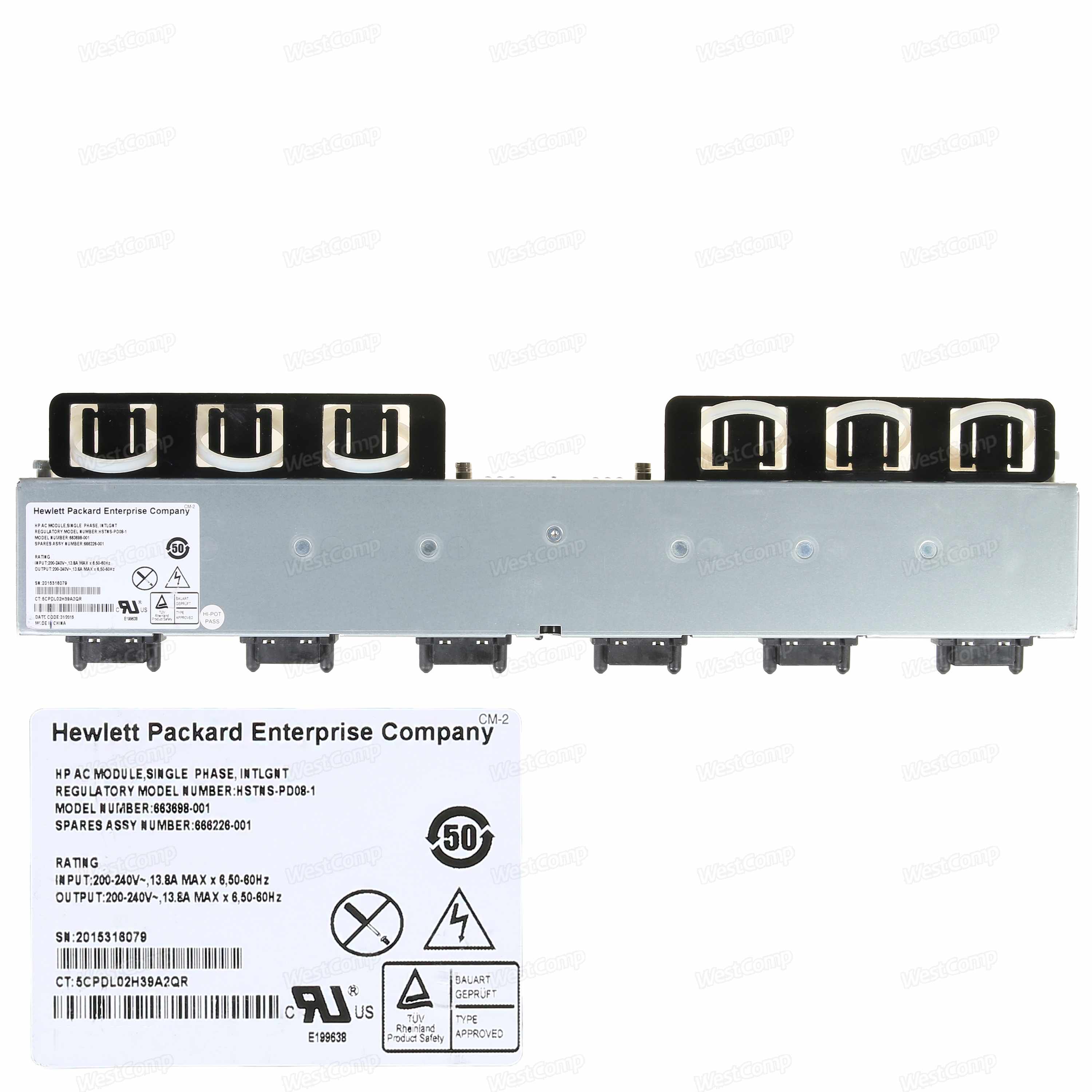 HPE BLc7000 1 PH FIO Power Intelligent Module Option (677595-B21) - фото 2