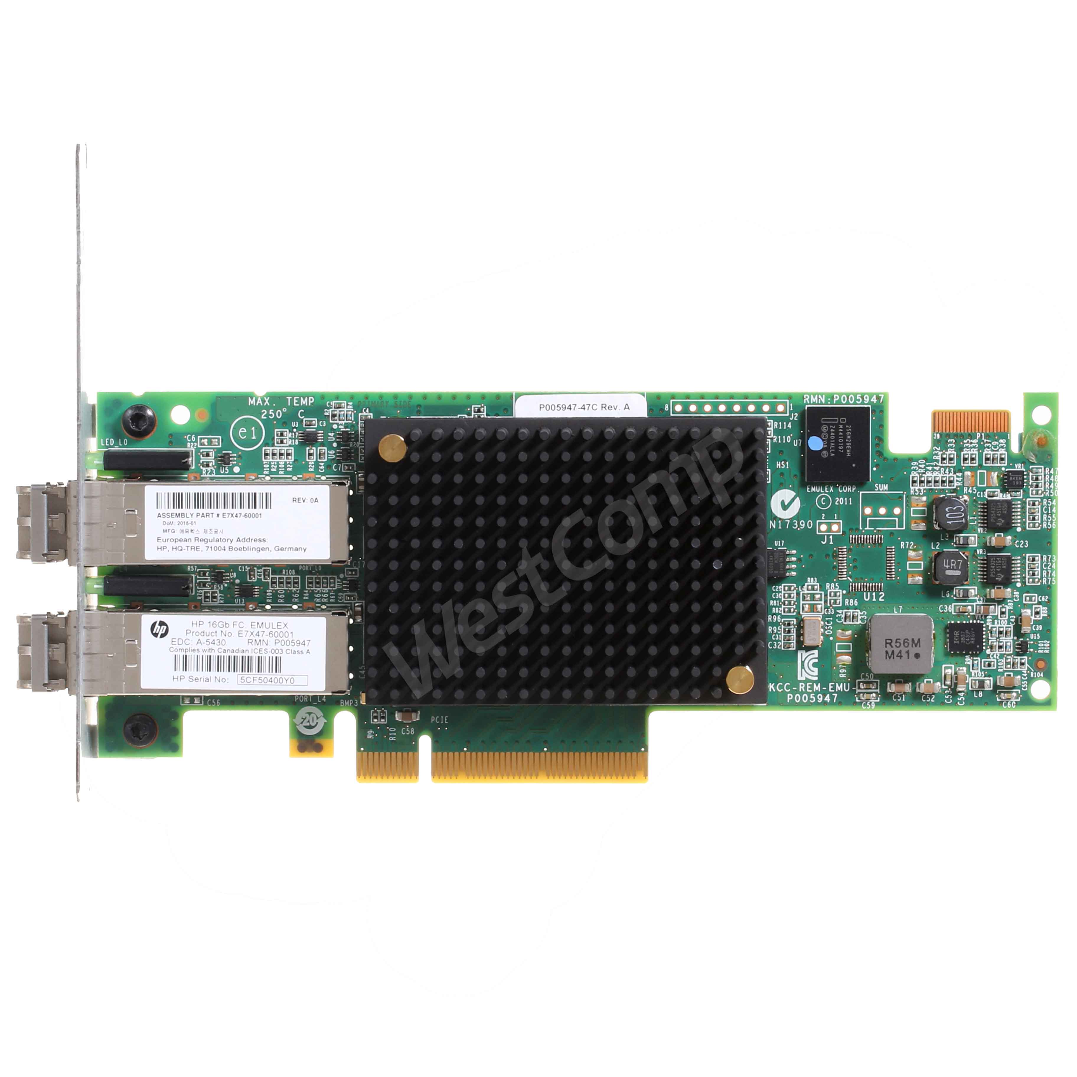 HPE 3PAR StoreServ 7000 2-port 16Gb Fibre Channel Adapter (E7X47A)