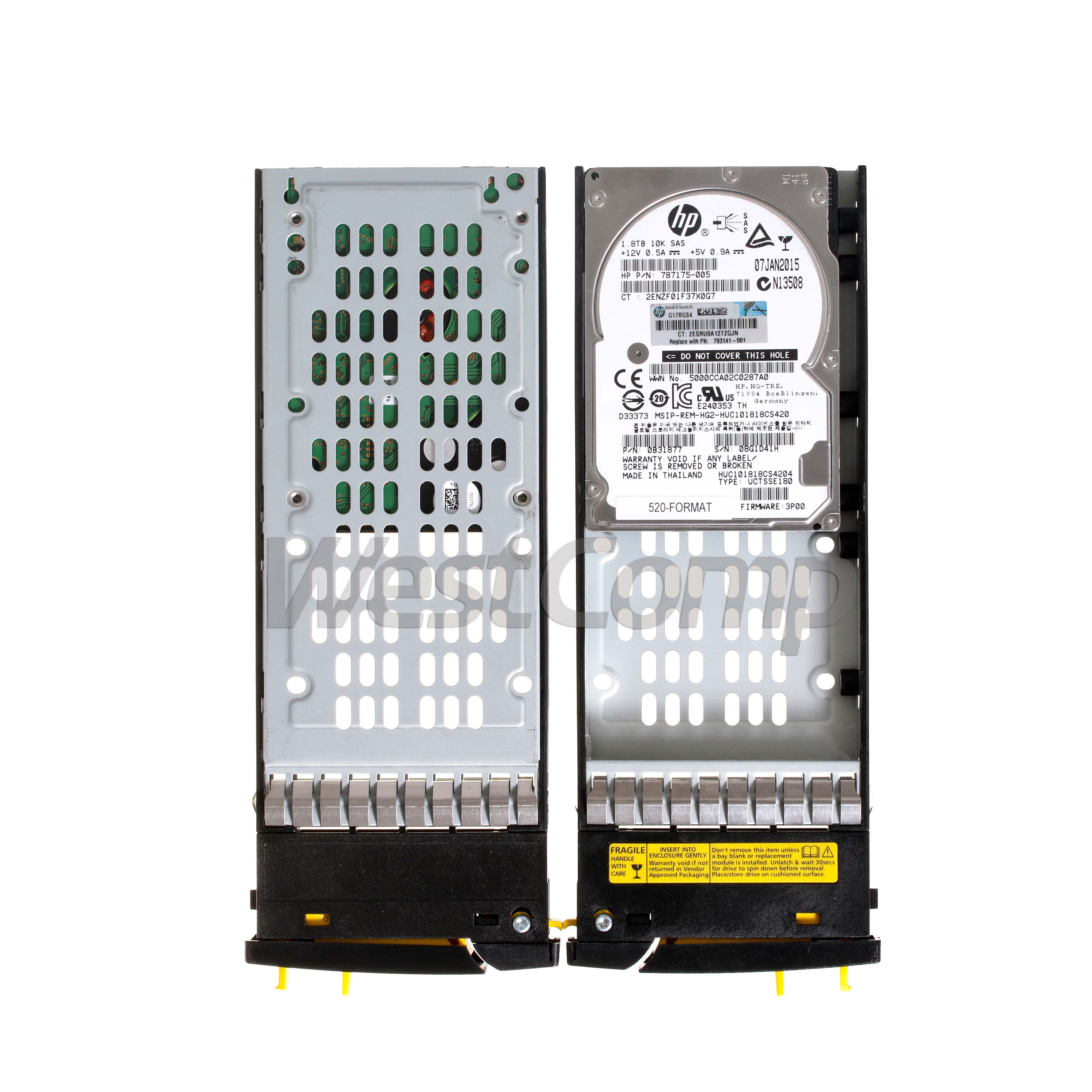 HPE 3PAR StoreServ M6710 1.8TB 6G SAS 10K SFF (2.5in) Hard Drive (K0F26A) - фото 2