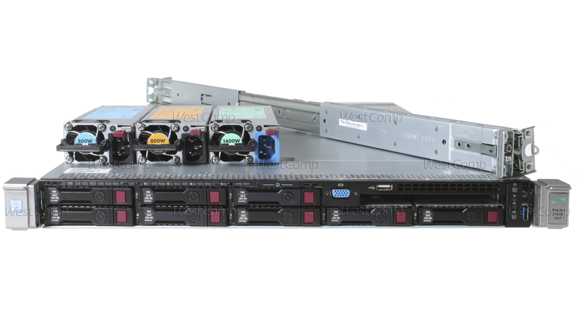 HP Proliant DL360 Gen9 8xSFF 2xXeon 8-Core E5-2620v4 / 32Gb (2x16) PC4-2400 / 2x500W - фото 2