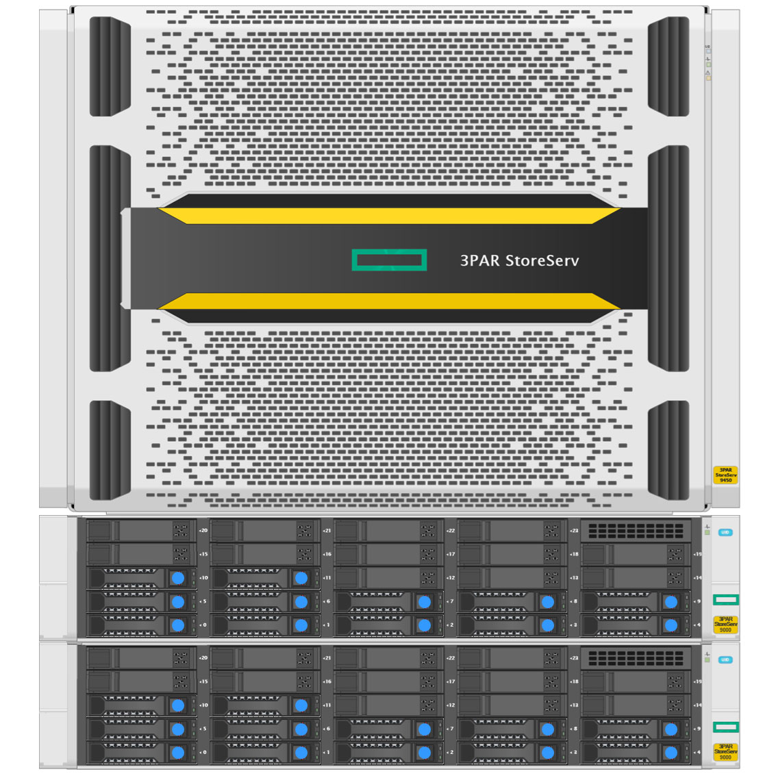 HPE 3PAR StoreServ 9450 2-node (24x1.92Tb SSD)