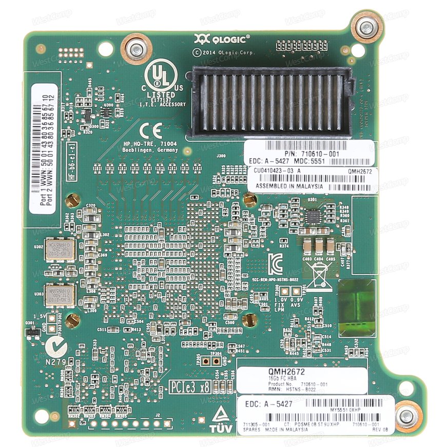 HPE QMH2672 16Gb Fibre Channel Host Bus Adapter (710608-B21) - фото 2
