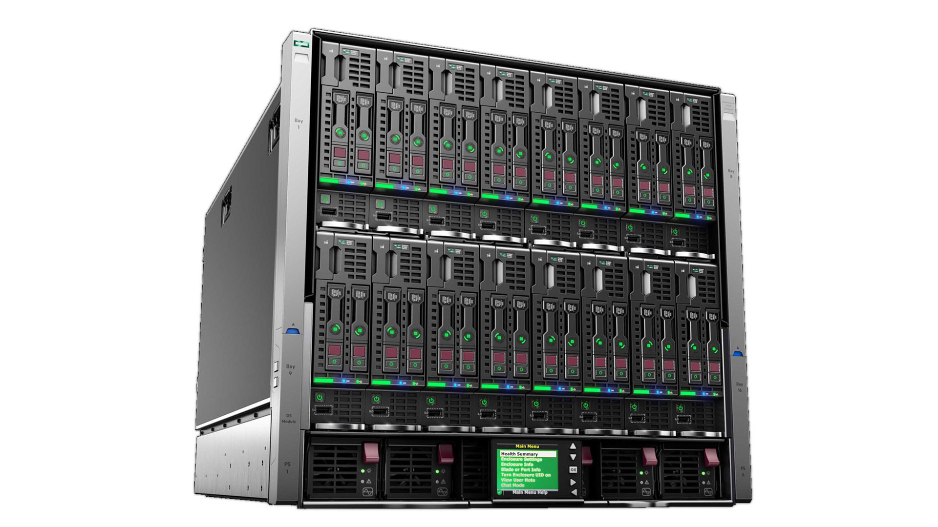 HPE BladeSystem c7000 G1 + 3xBL460c Gen8 (2xXeon E5-2650v2 / 128Gb DDR3 / 361FLB) + 2xVC Flex-10 / 10