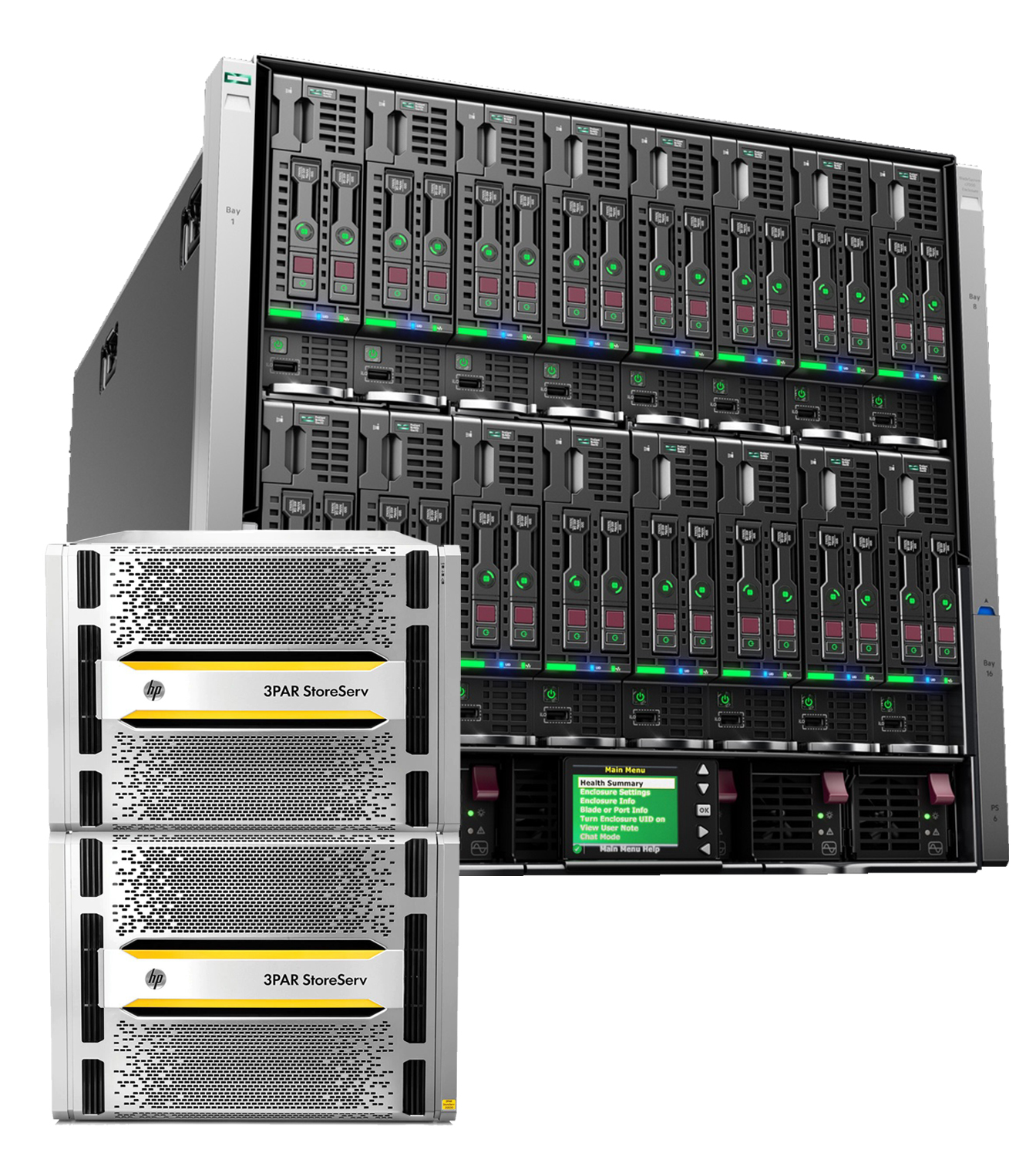 Blade-Cloud-4XL (C7000G3+7xBL460 Gen10+HPE 3PAR 20800 4n 16x15.36Tb SSD)
