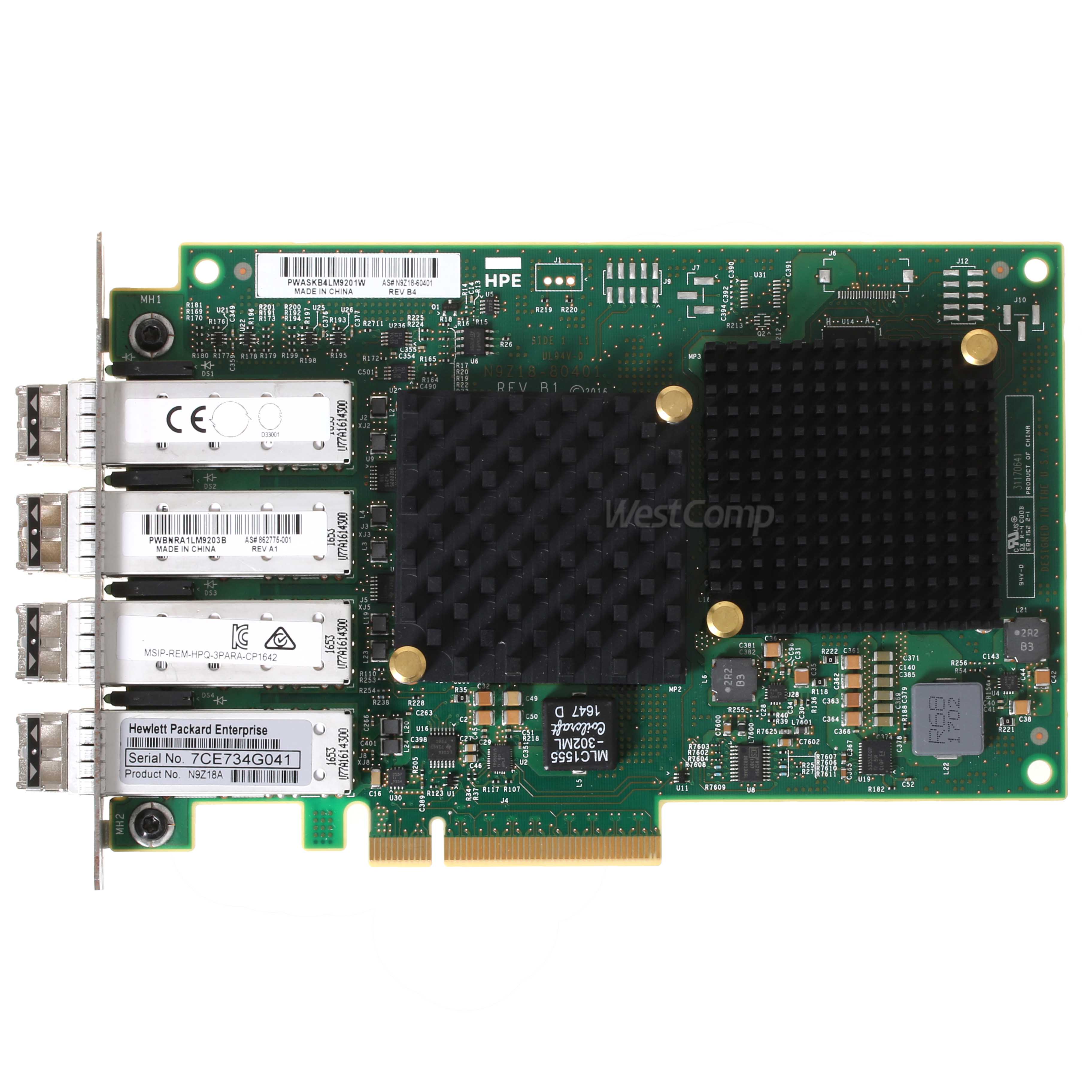 HPE 3PAR StoreServ 8000 4-port 16Gb Fibre Channel / 10Gb NIC Combo Adapter (N9Z18A) - фото 2