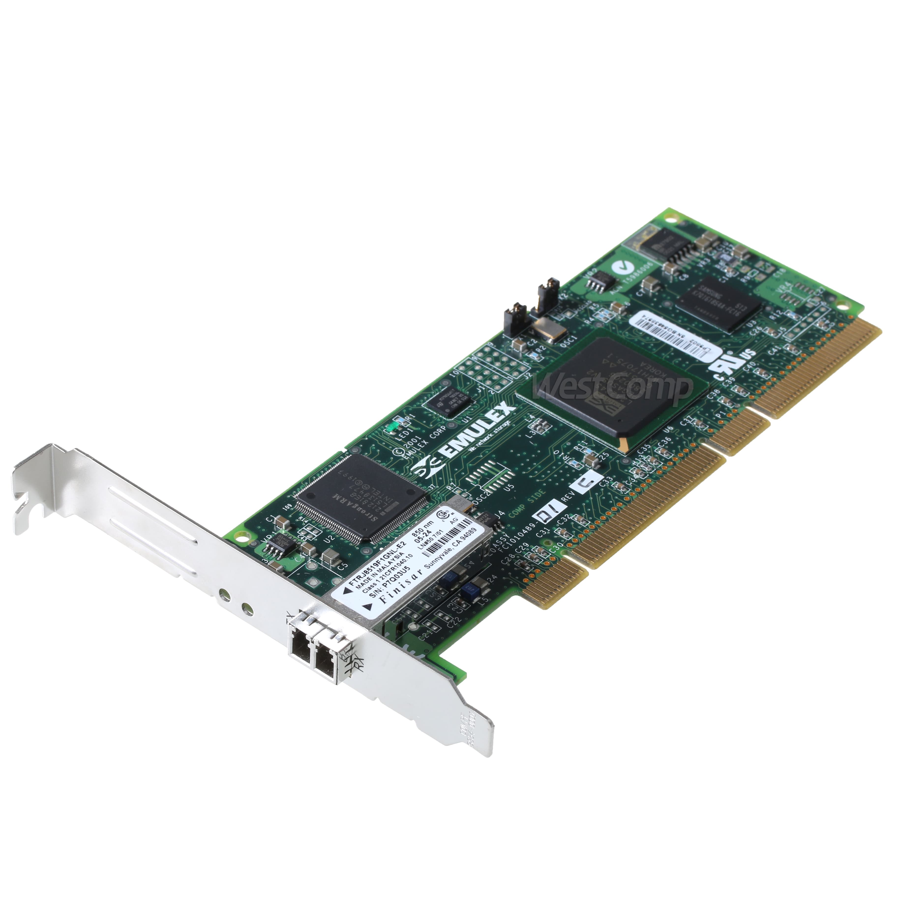 Emulex (PCI-X, 133Mhz) LP9802 2Гб / с, 64bit Single Port FC (FC1020042-01G)