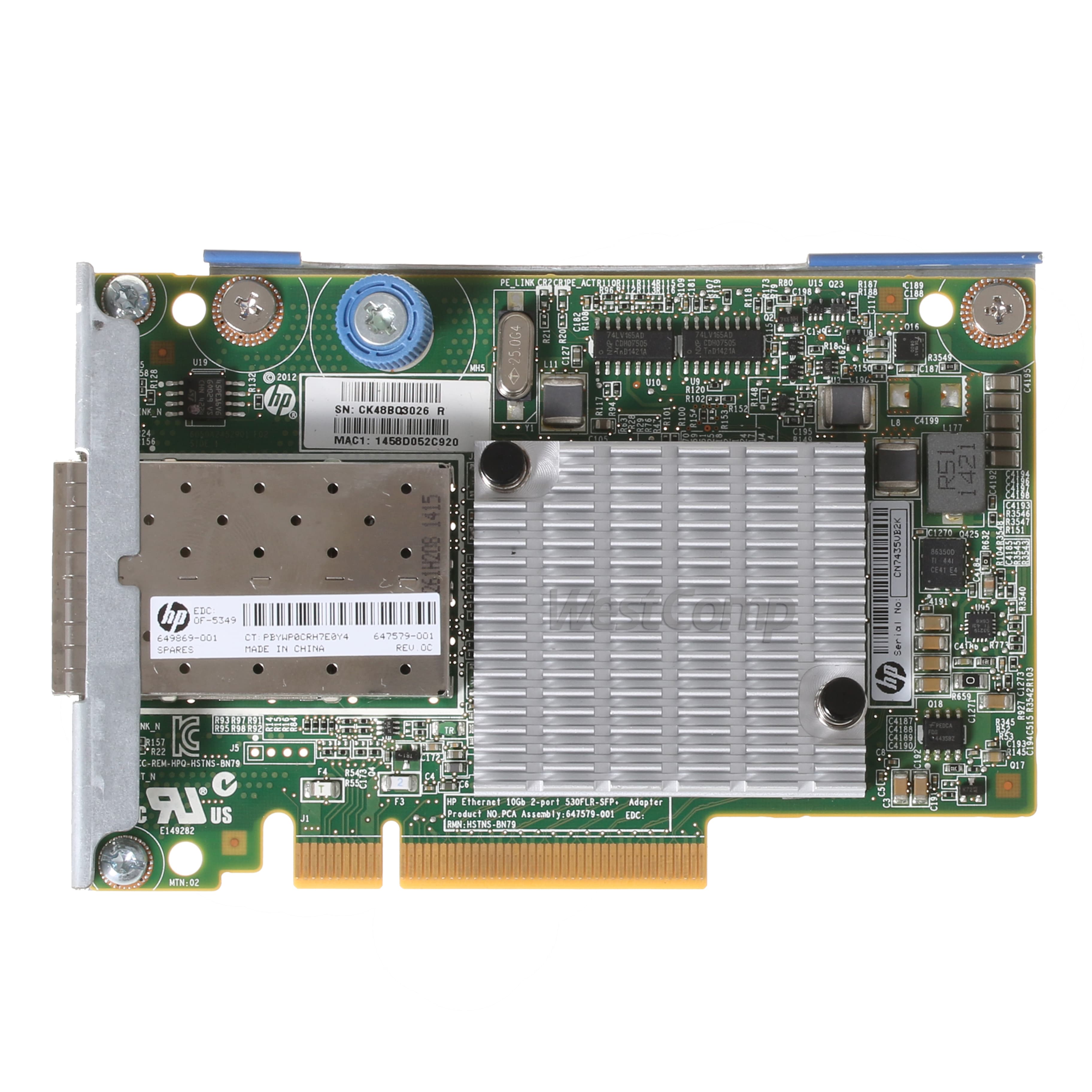 HP Ethernet 10Gb 2-port 530FLR-SFP+ FIO Adapter (684210-B21) - фото 2