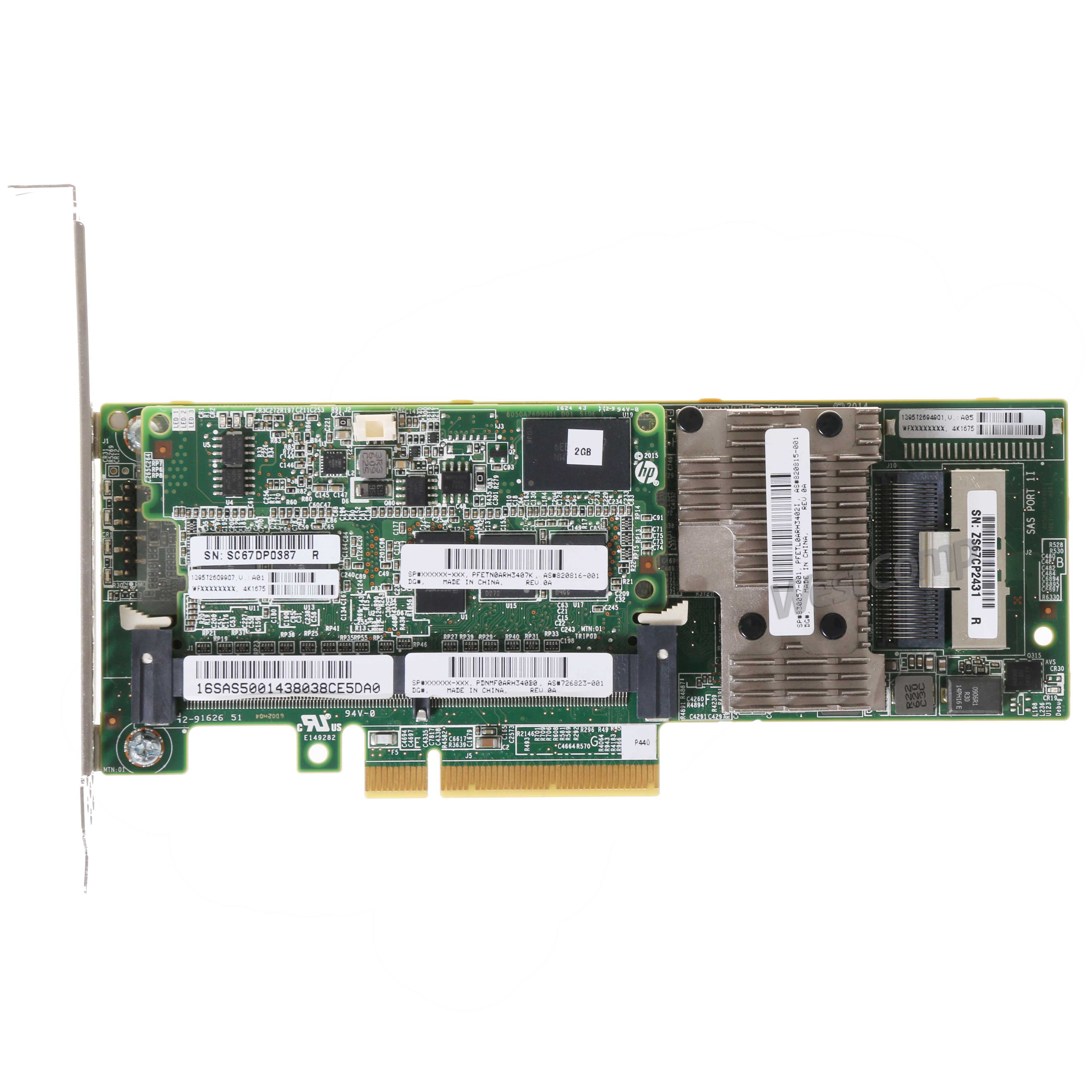 HPE Smart Array P440 / 2GB FBWC 12Gb 1-port Int SAS Controller (830057-001) - фото 2