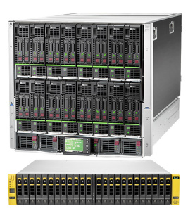 Blade-Cloud-XS (C7000 G2+ 3xBL460Gen8 + HPE 3PAR 7400c 2n 8x1.92Tb SSD)