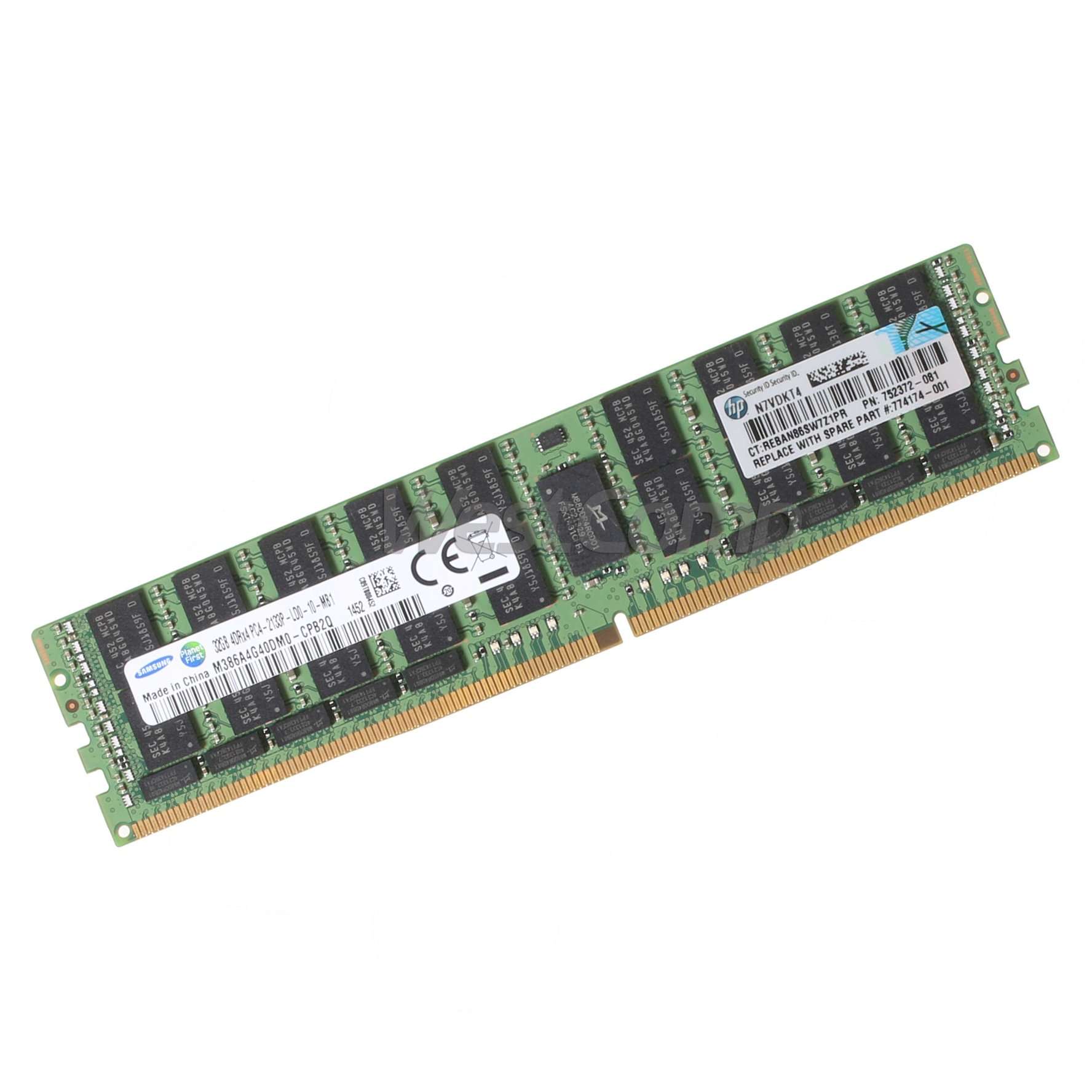 HP 32GB (1x32GB) Quad Rank x4 DDR4-2133 CAS-15-15-15 Load Reduced Memory Kit (752372-081)