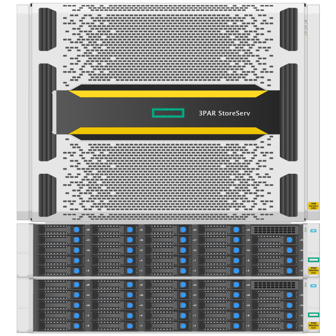 HPE 3PAR StoreServ 9450 2-node (48x3.84Tb SSD)
