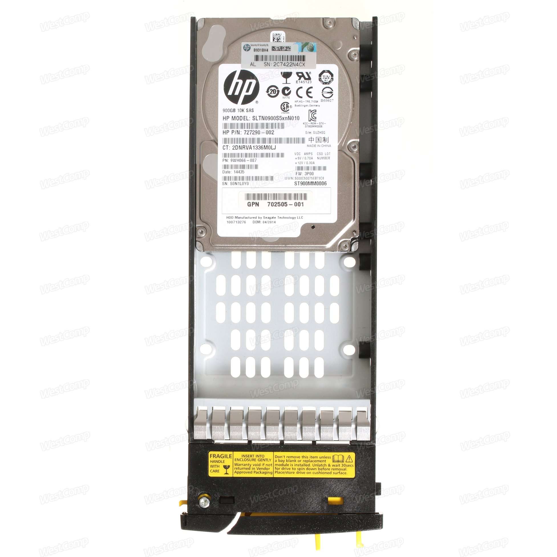 HPE 3PAR M6710 900GB 6G SAS 10K (2.5-inch) Hard Drive (QR496A) - фото 3