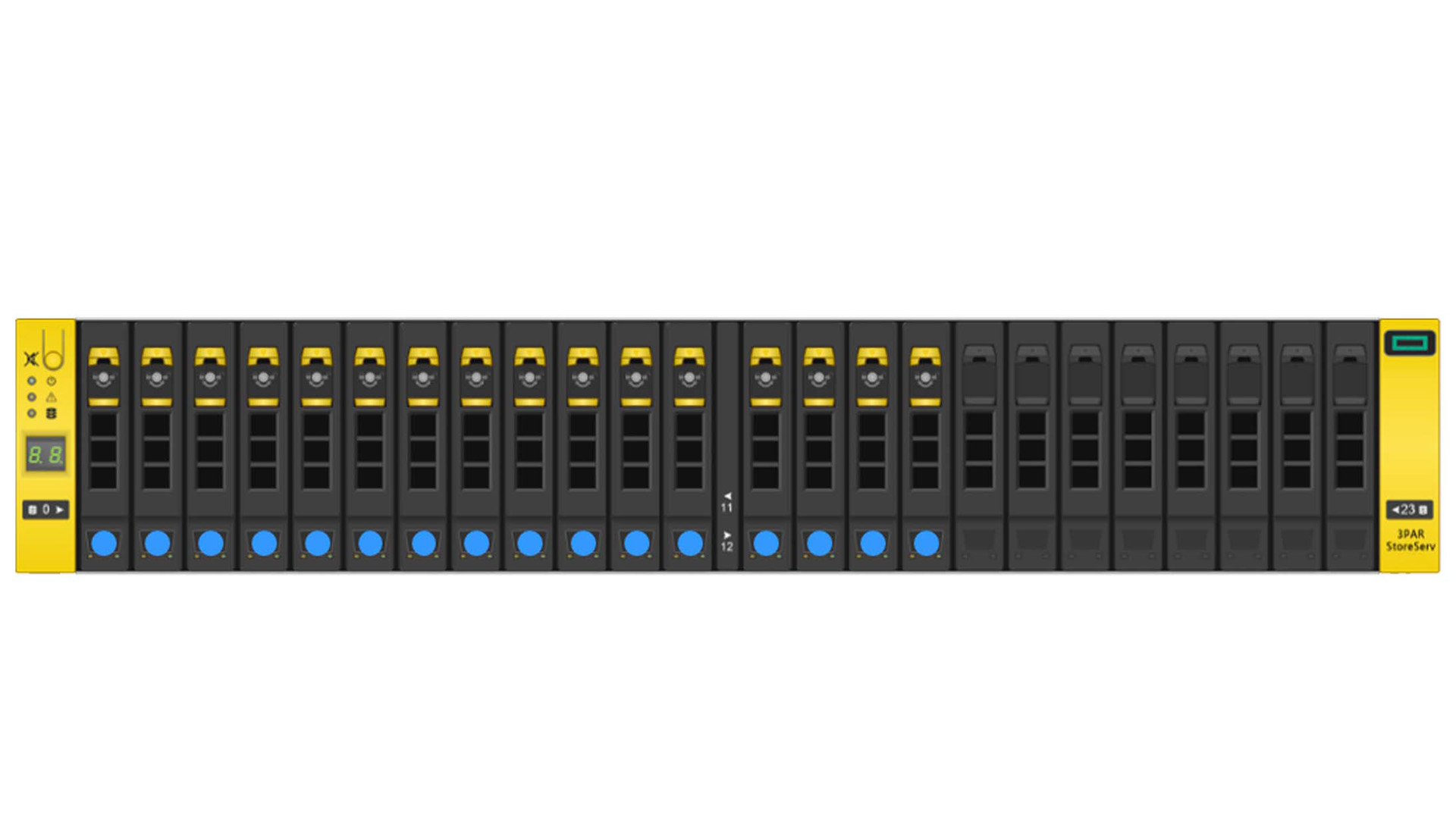 HPE 3PAR StoreServ 7440с 2-node (16x3.84Tb SSD)