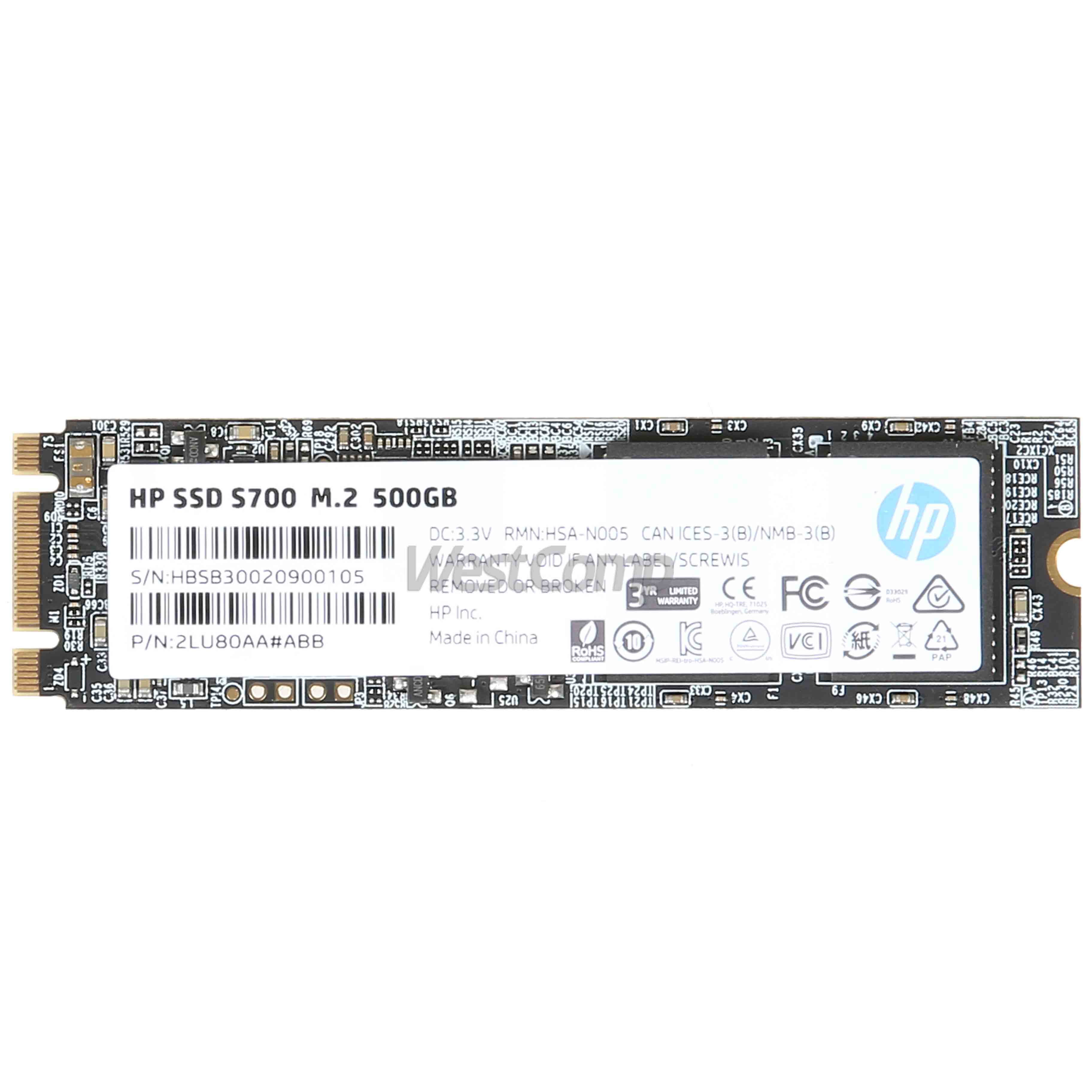 HP 500GB S700 M.2 2280 SATA 6Gb / s (2LU80AA)