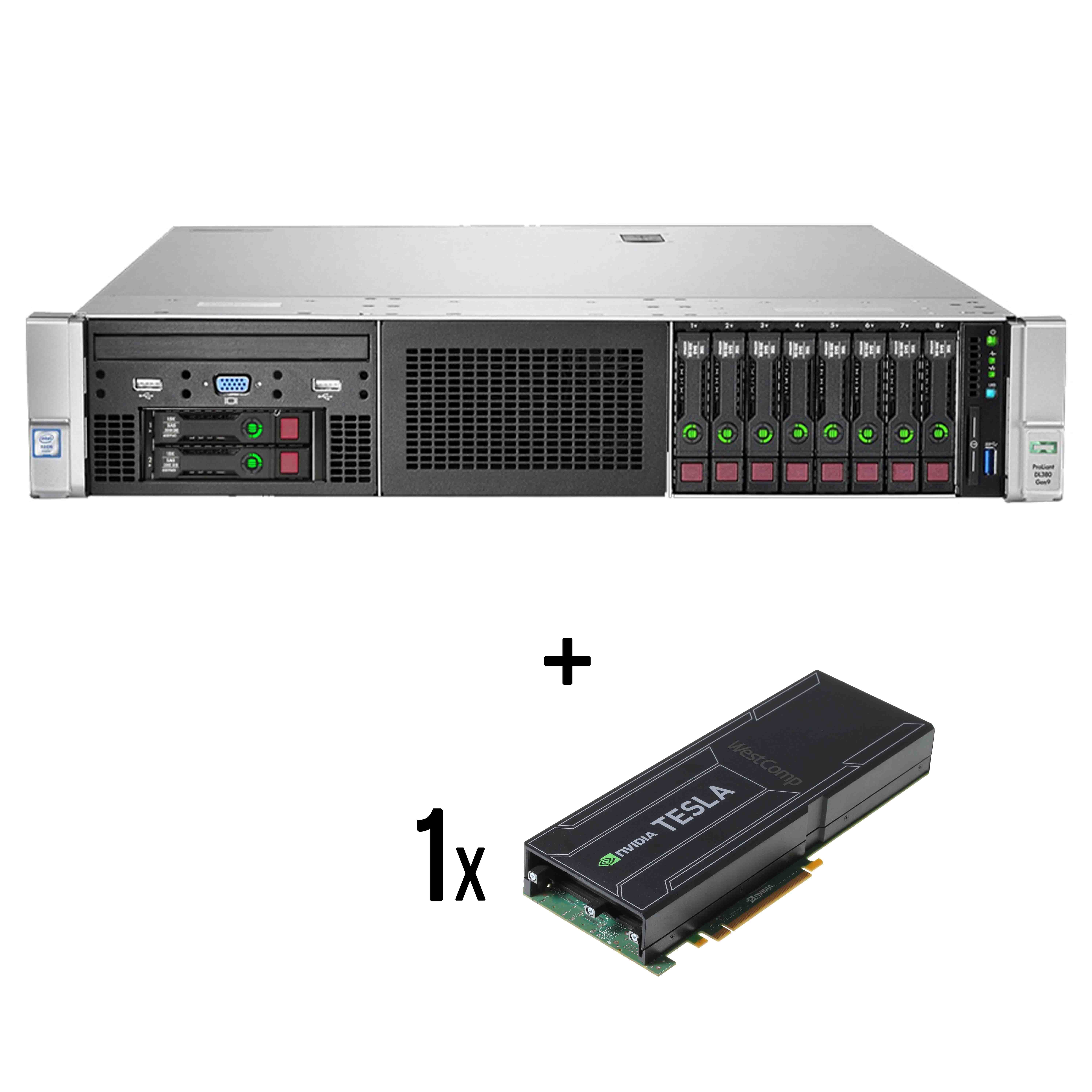 Entry Level – HPE DL380 Gen9 10xSFF 2xXeon E5-2695v4 / 128Gb / P840 / 331i / NVIDIA K20 5GB / 2x800W / 2x300Gb