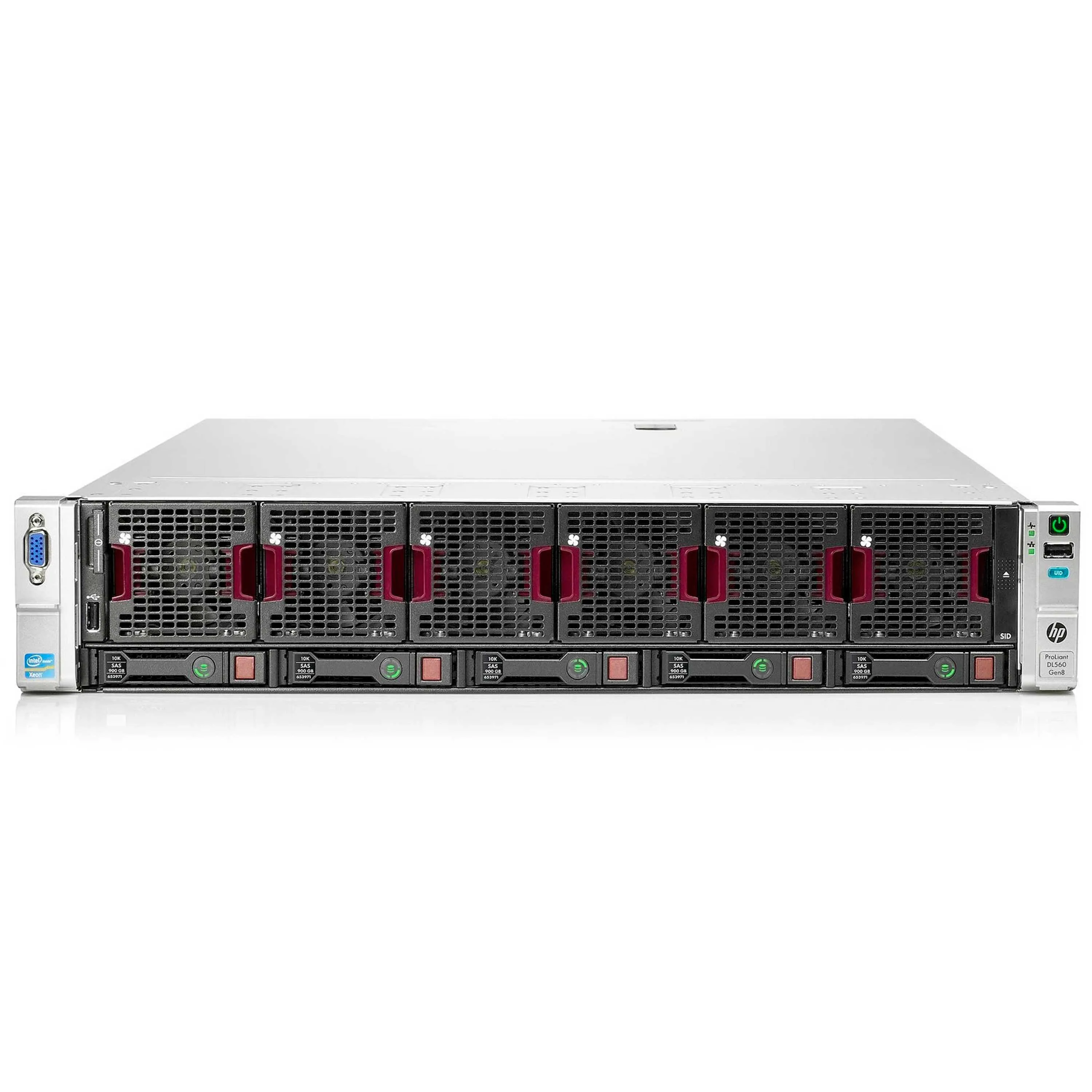 HP Proliant DL560 Gen8 5SFF 4xXeon E5-4610v2 8-core / 64Gb (4x16) DDR3-14900 / P420i2Gb / 366i / 1200W